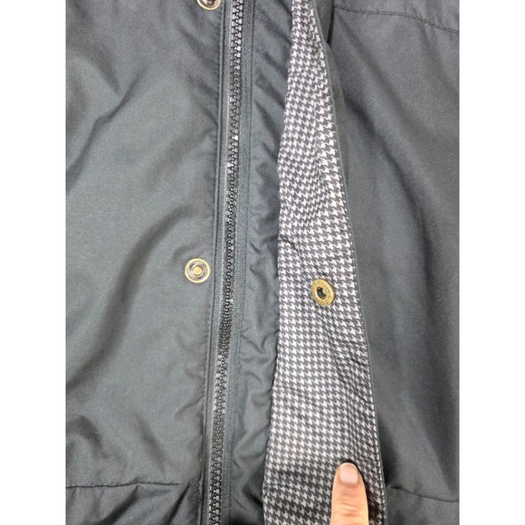 FootJoy DryJoys Golf Jacket Mens Large Gray Houndstooth Lined Windbreaker - Picture 3 of 9